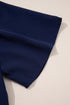 Casual V Neck Button Front Flutter Sleeve Empire Waist Midi Dress